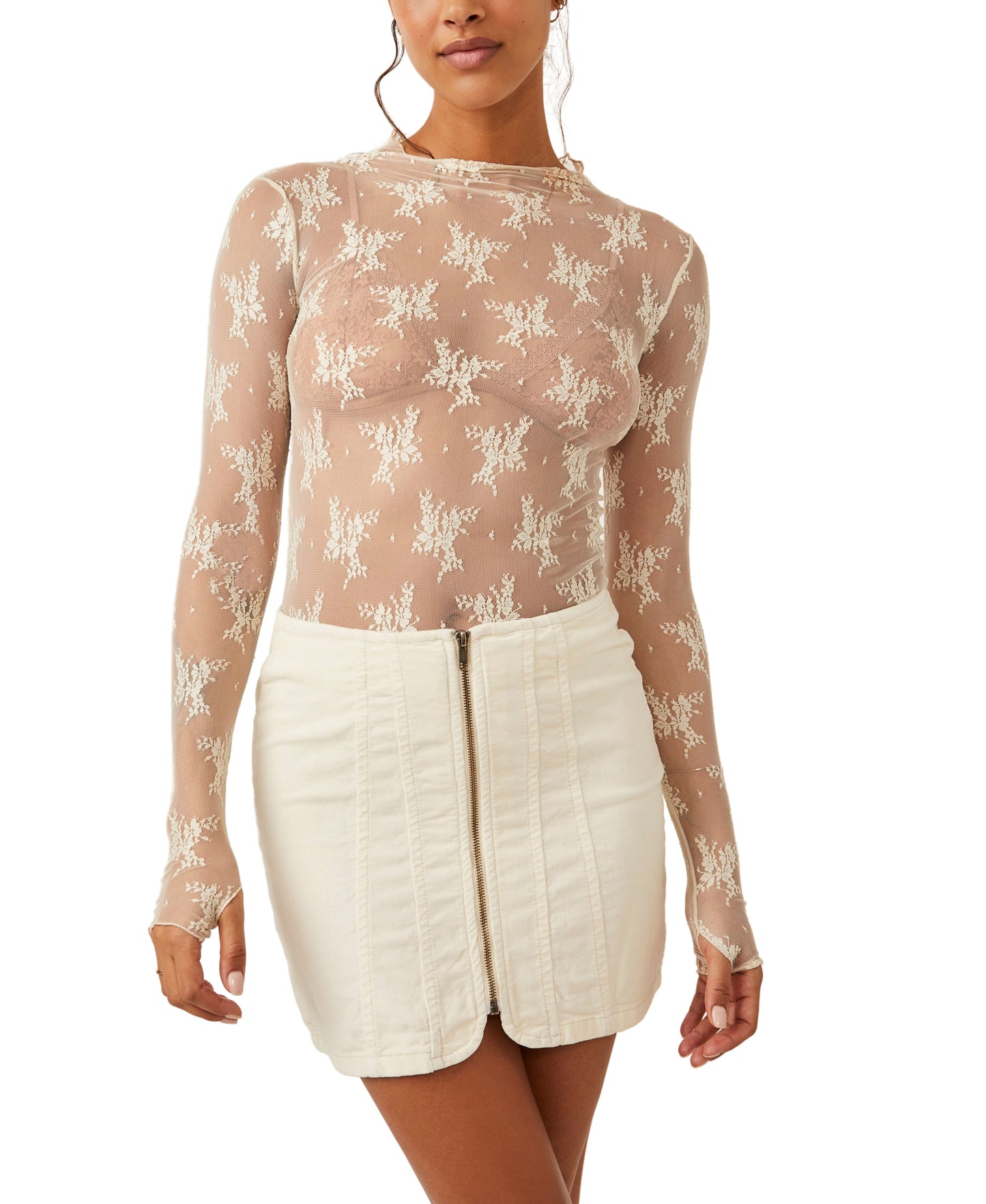 Free People Layla Cord Mini Skirt