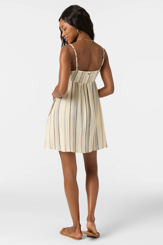 O'Neill Natalya Stripe Mini Dress