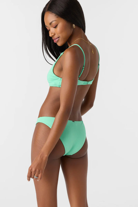 SALTWATER SOLIDS RIB PISMO BRALETTE TOP