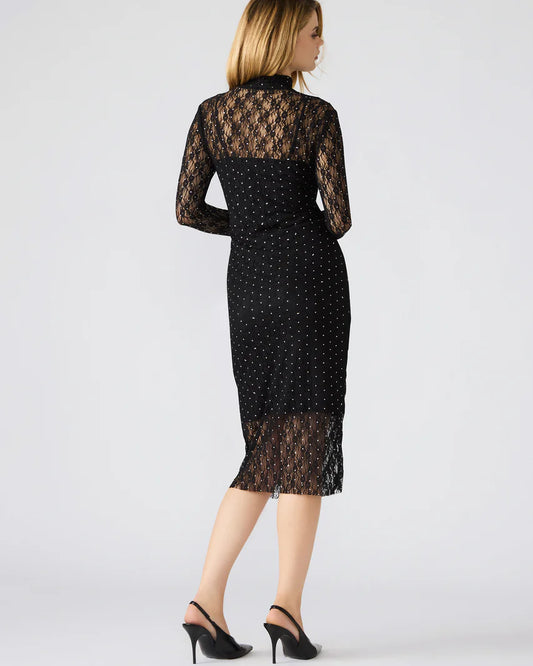 Steve Madden Vivienne Studded Lace Dress