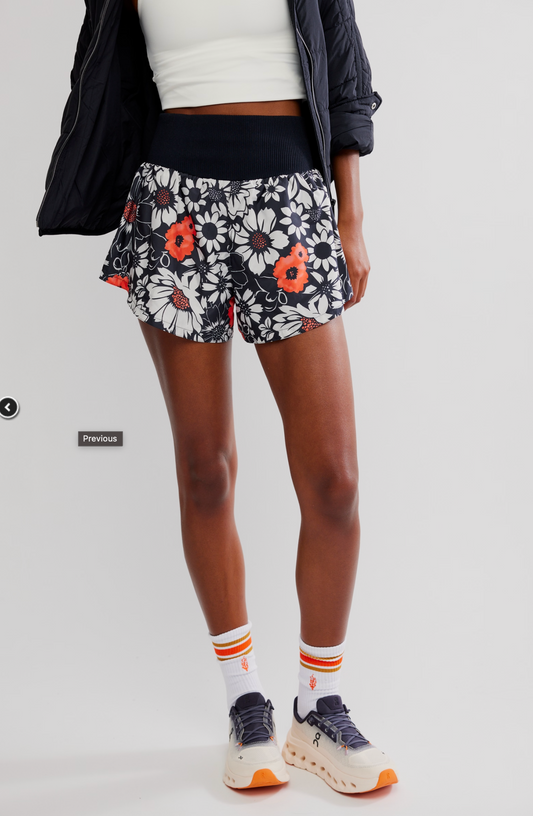 Free People Carpe Diem Printed Shorts