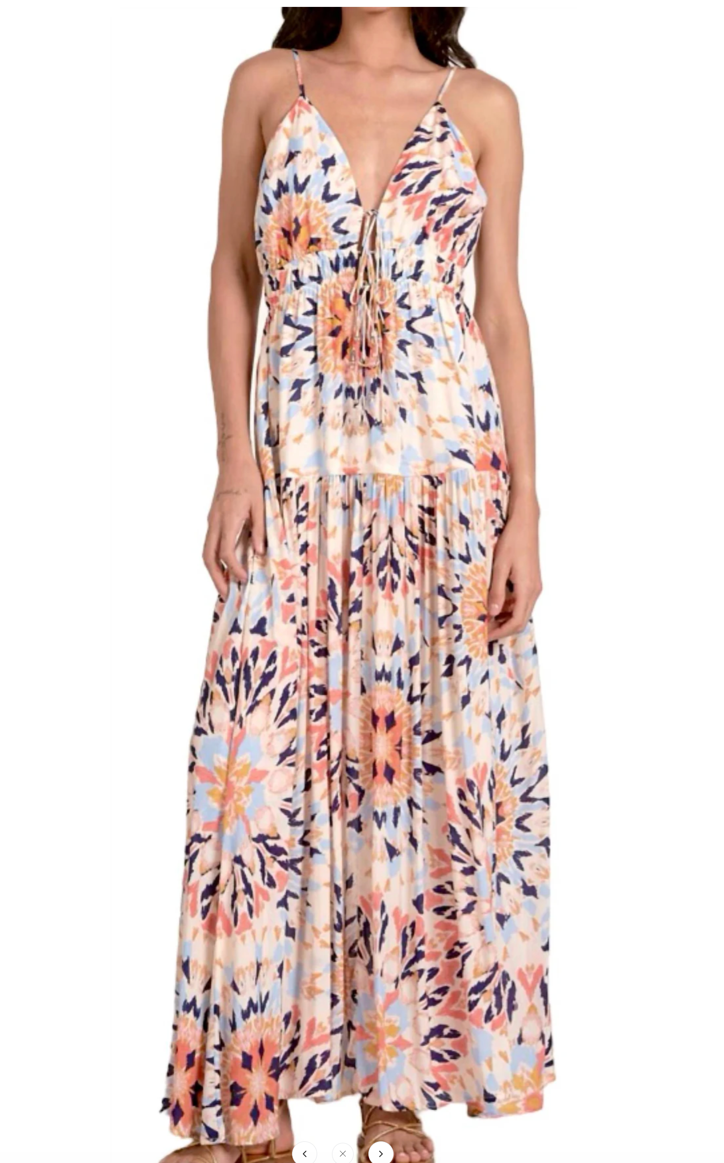 chinese dress ladies Elan Stretch Crepe Maxi Dress - White main image 1