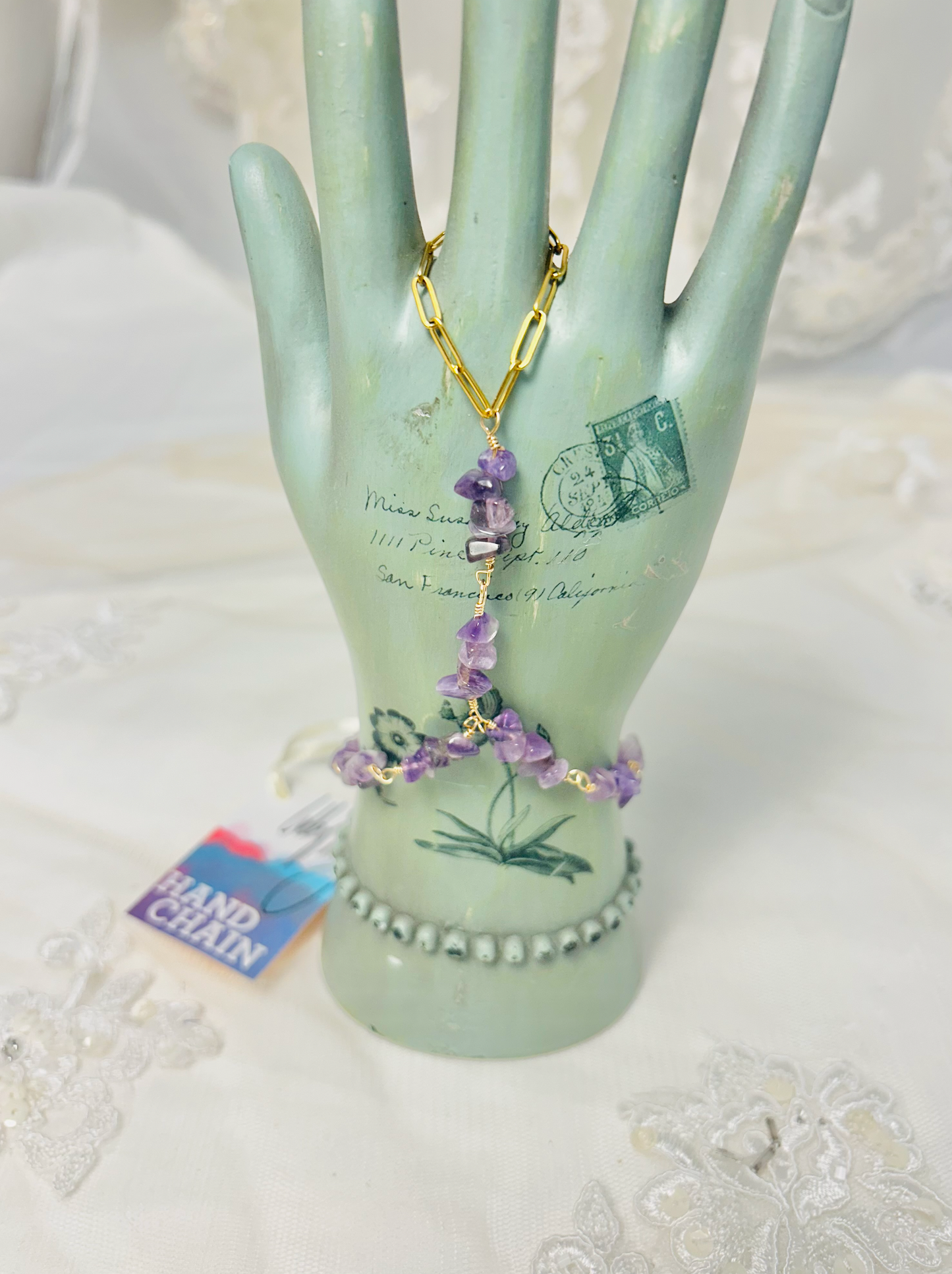 Amethyst Hand Chain