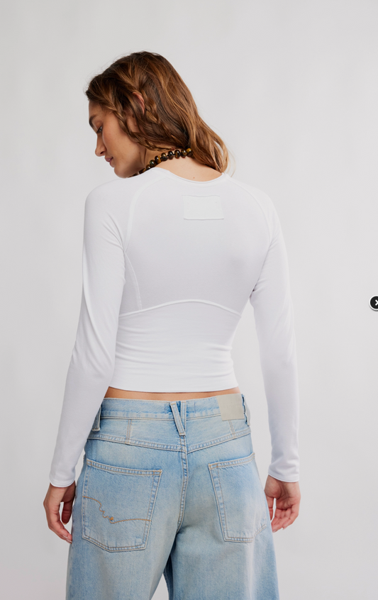 Free People Long Sleeve Protagoinst Tee