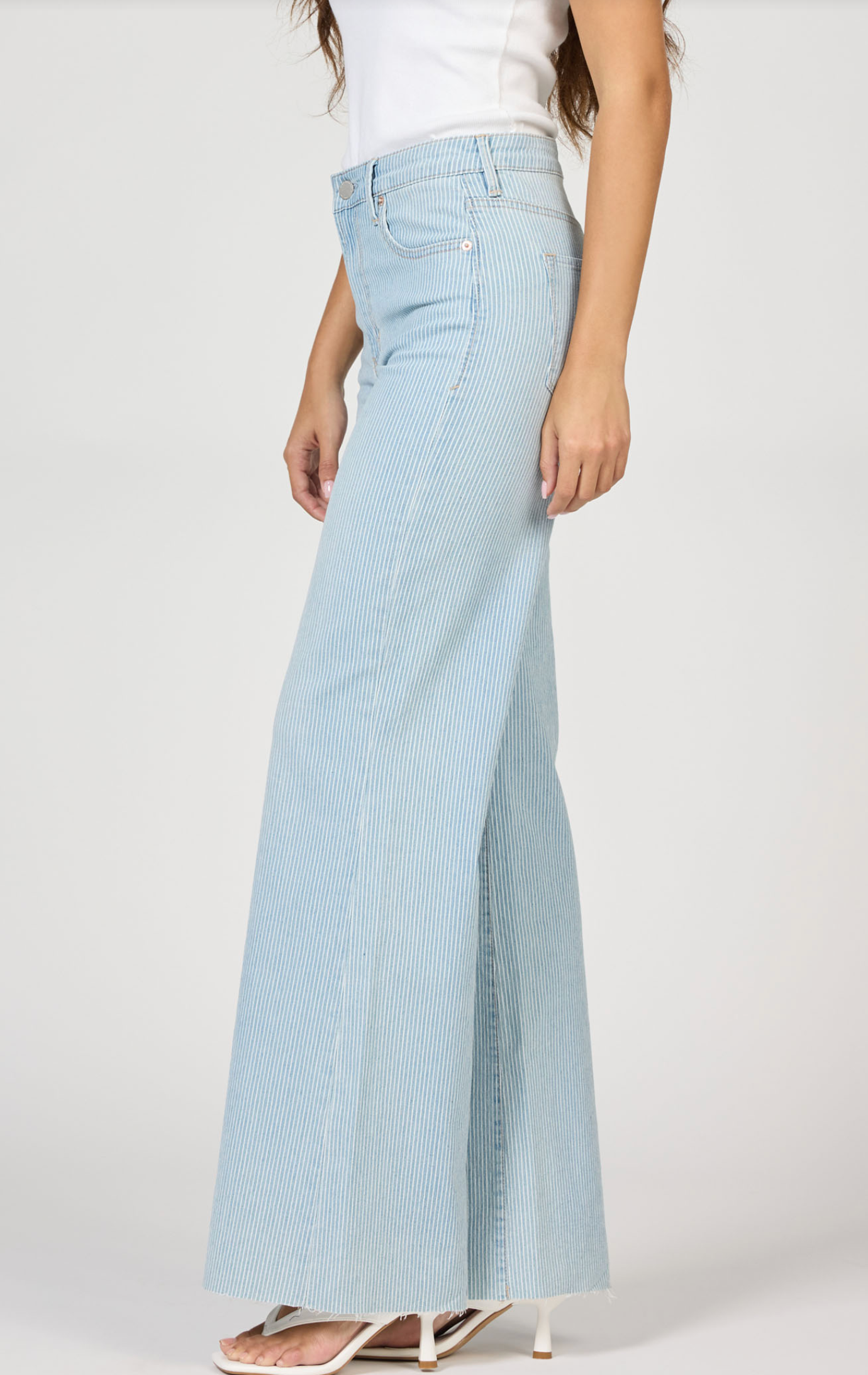 Dear John Striped Fiona Wide Leg Jean