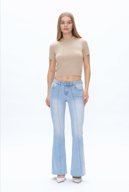 Bayeas Julia Mid Rise Flare Jeans