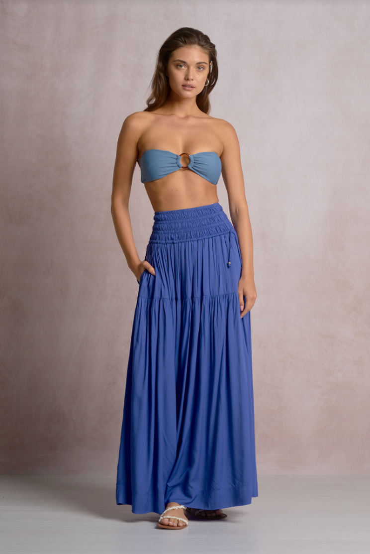 Elan Smocked Maxi Skirt