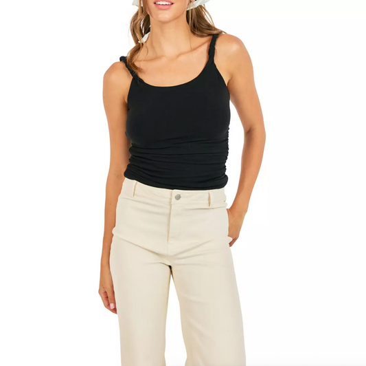 Sadie & Sage Statuesque Twisted Strap Tank Top