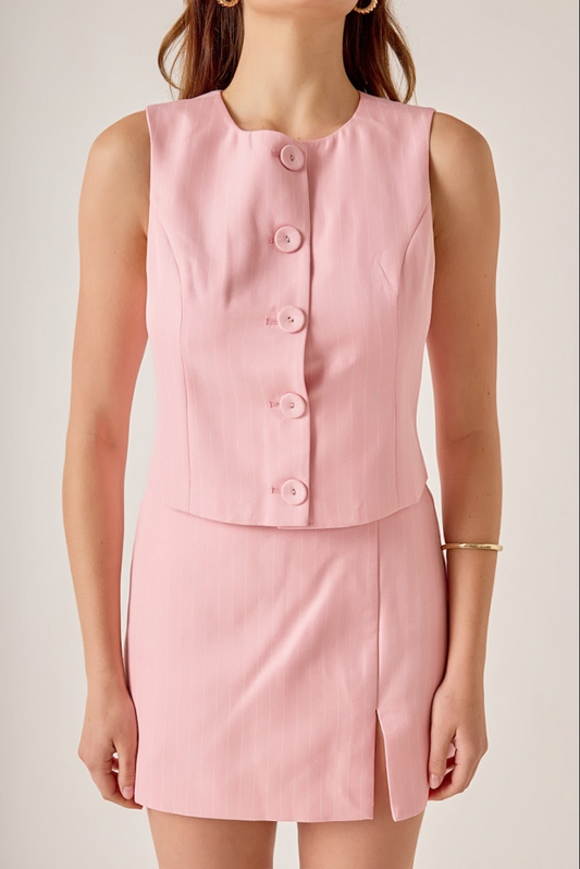 Pinstripe Vest