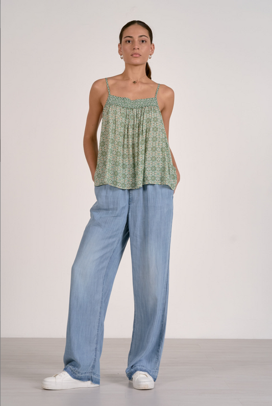 Elan Flowy Spaghetti Strap Top