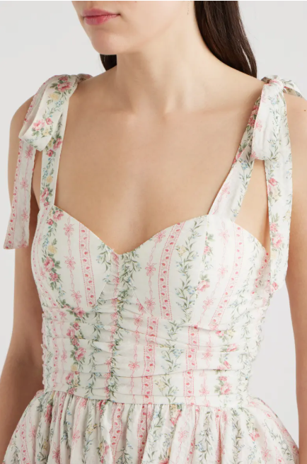 Floral Printed Tired Occasion Dress