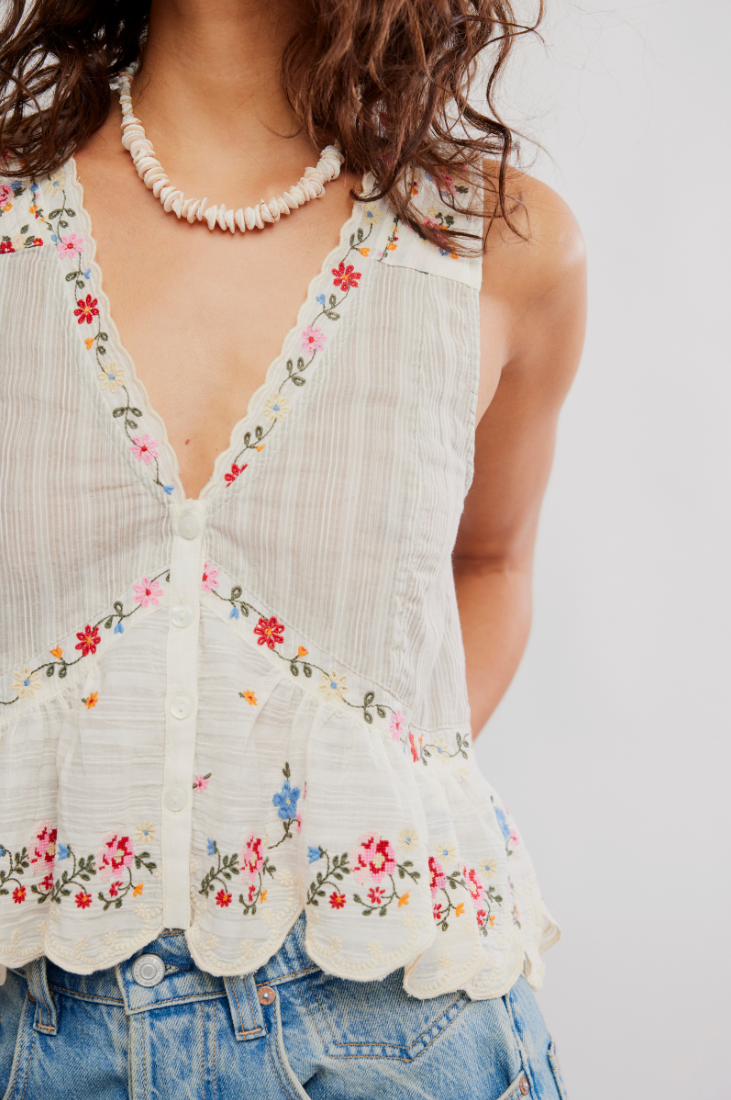 Free People Ellis Blouse