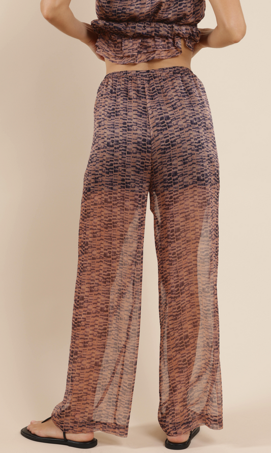 Sage The Label CANYON ECHOES WIDE LEG SHEER PANT