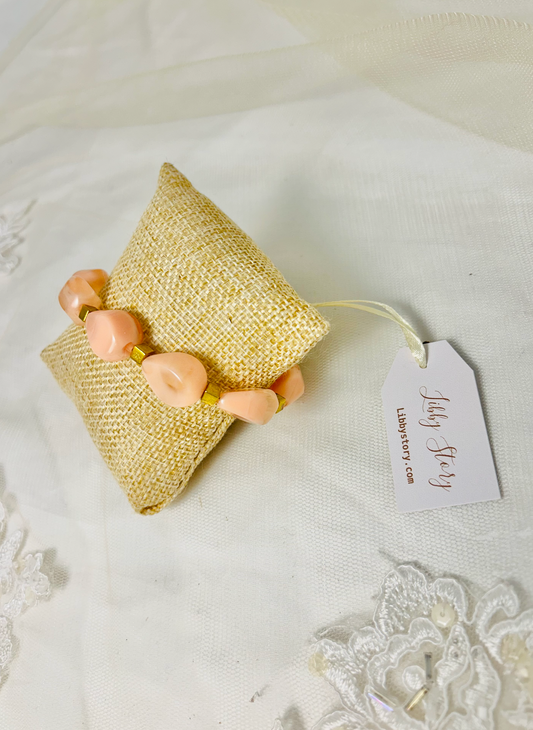 Pink/Gold Vintage Mix Bracelet