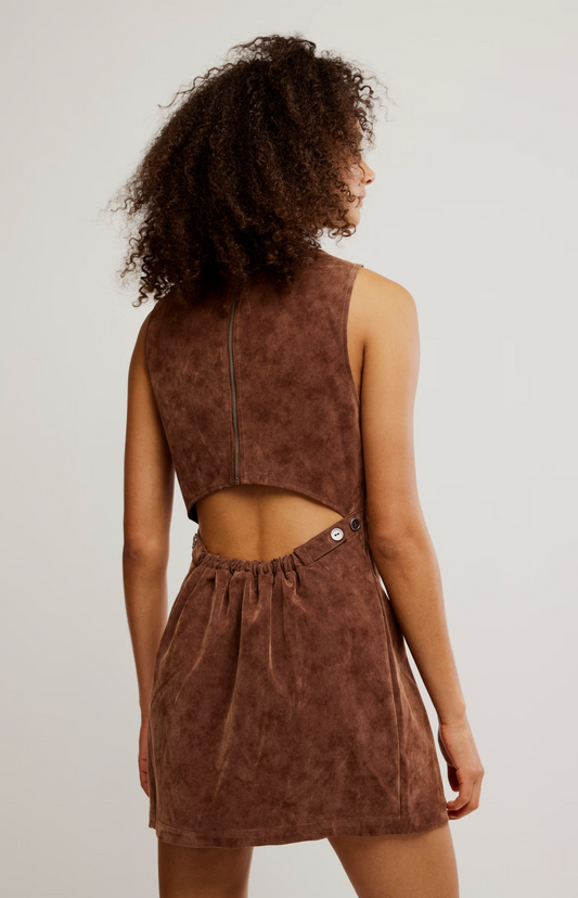 Free People Atlas Suede Mini Dress