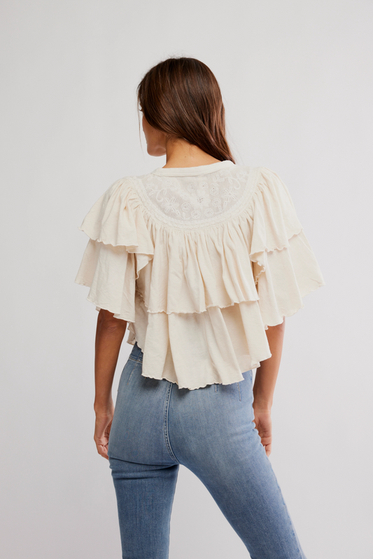 Free People Rose Party Tee