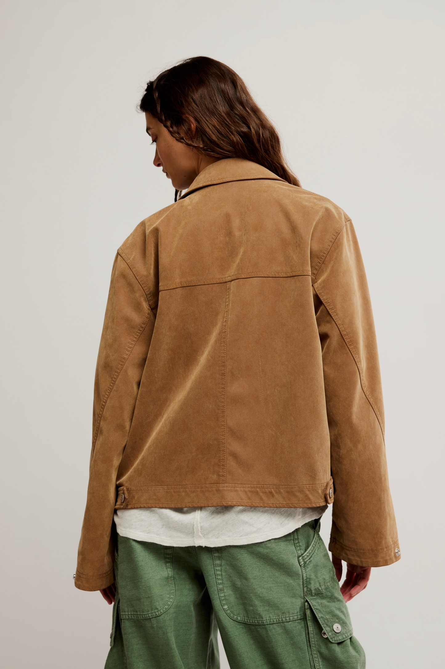 Free People Blair Vegan Suede Jacket