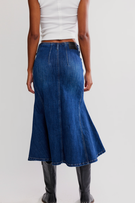 Free People Zia Denim Skirt
