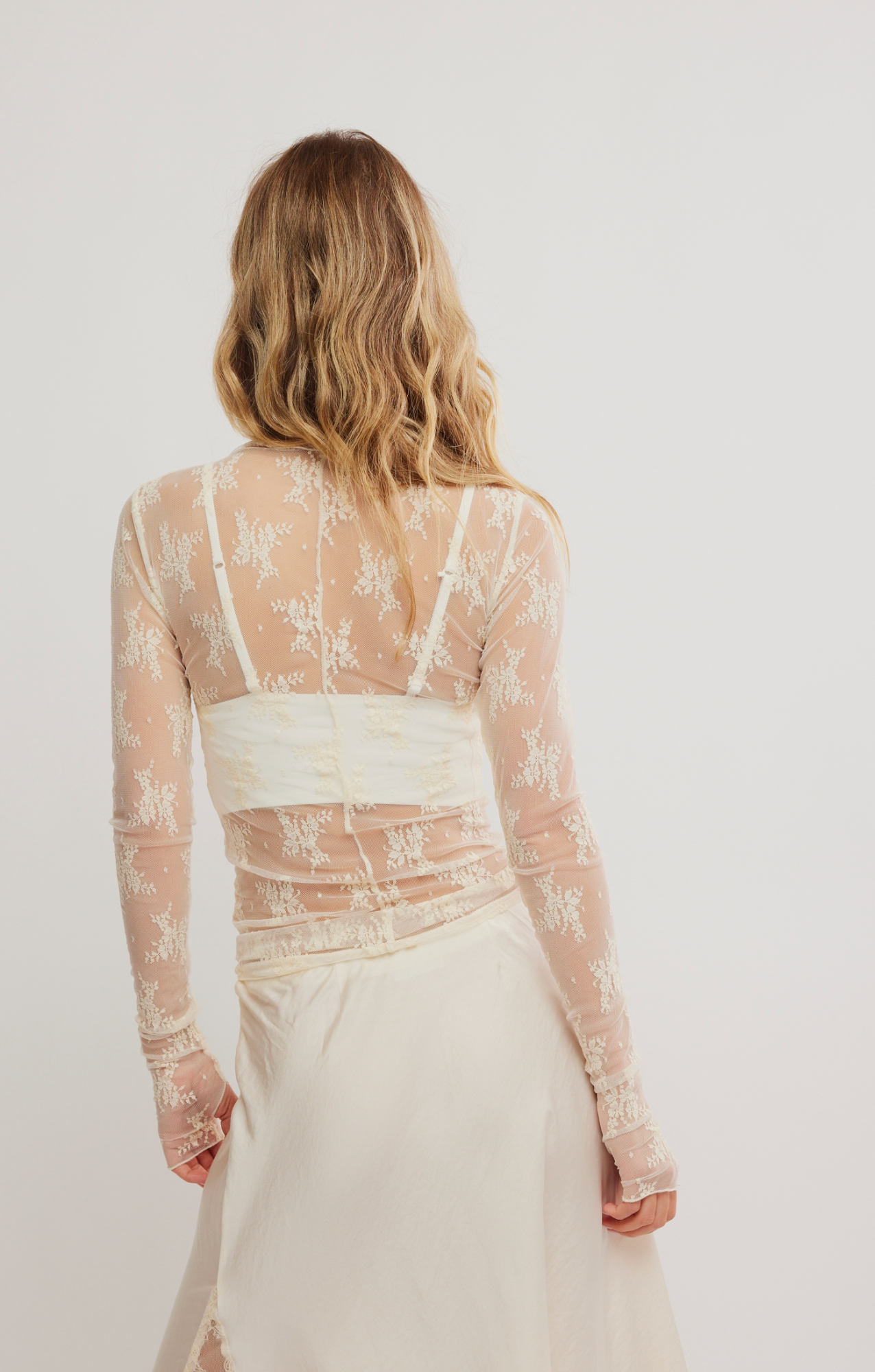 Free People Printed Lady Lux Layering Top