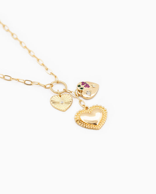 Triple Heart Charm