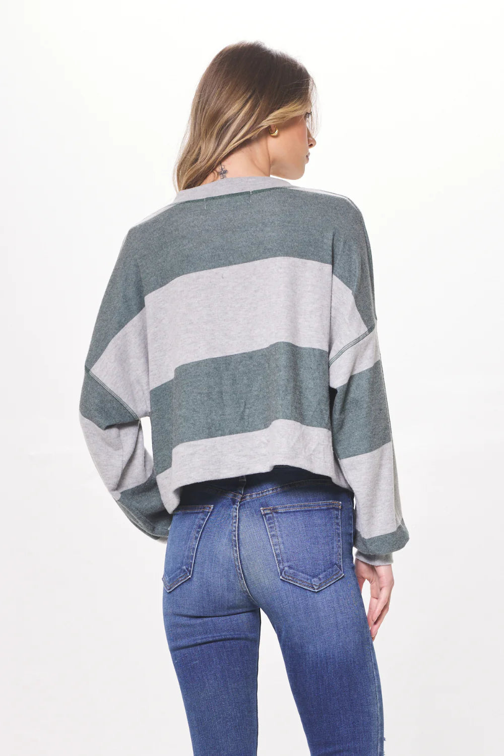 Vintage Havana Striped Rugby Long Sleeve Top