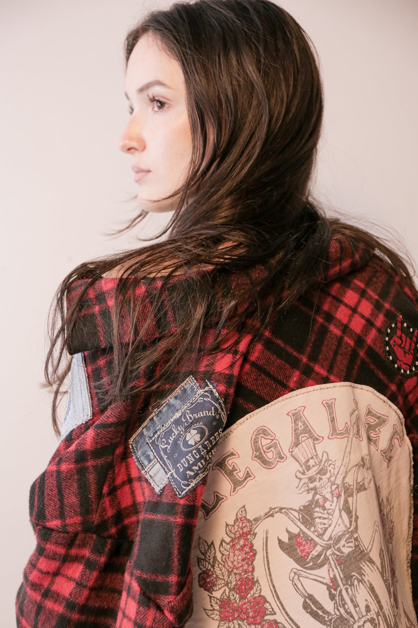 OOAK Upcycled Harley Davidson Flannel