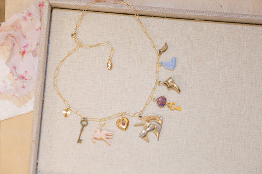 Unicorn Dreams Charm Necklace | One-of-a-Kind