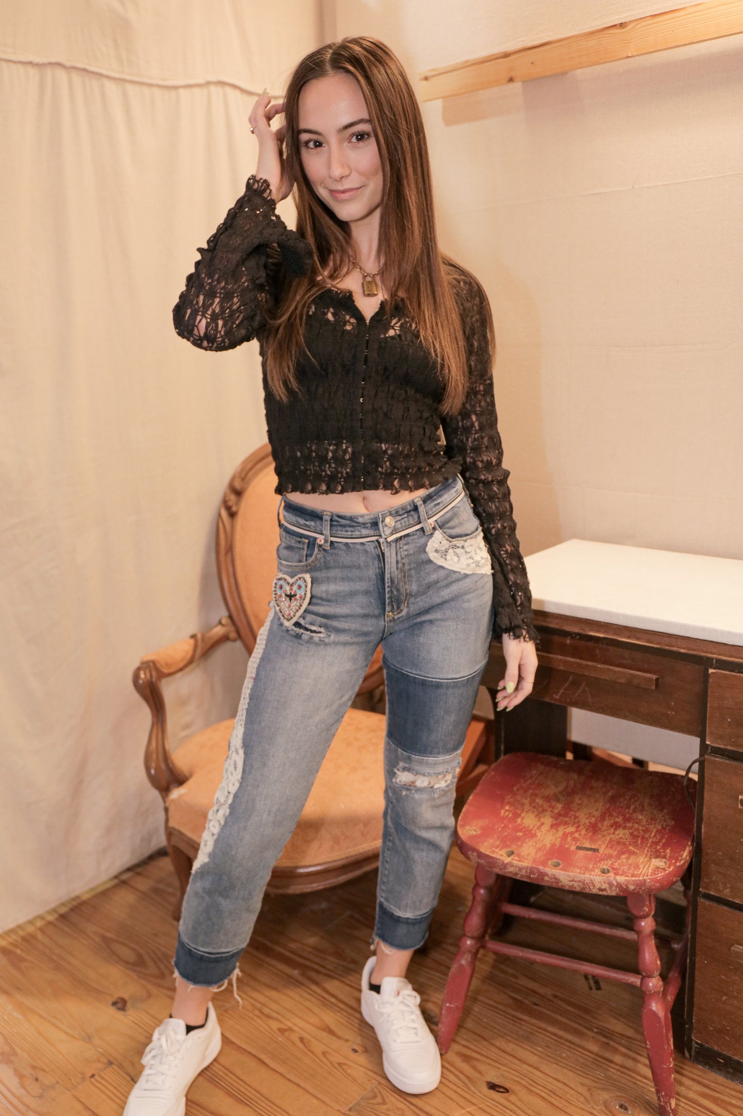 Dear John Crochet Patchwork Jeans | One-of-a-Kind