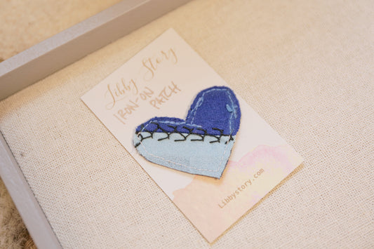 Libby Story Mini Hand-painted Heart Patch