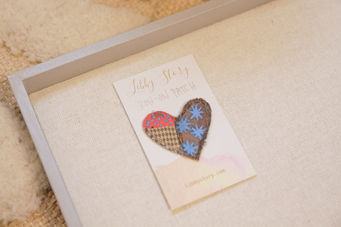 Libby Story Mini Hand-painted Heart Patch