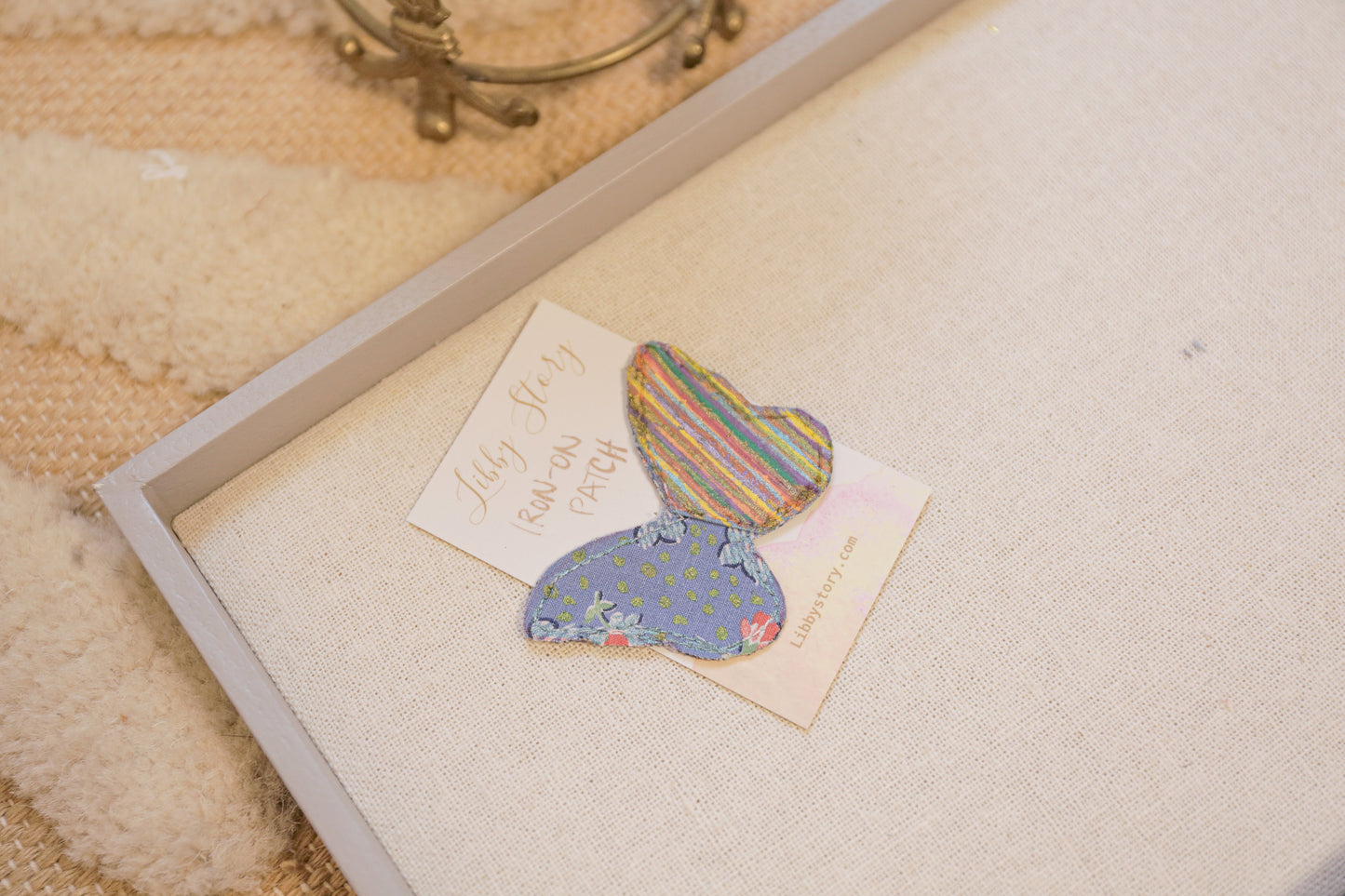 Libby Story Medium Hand-painted Butterfly Patch