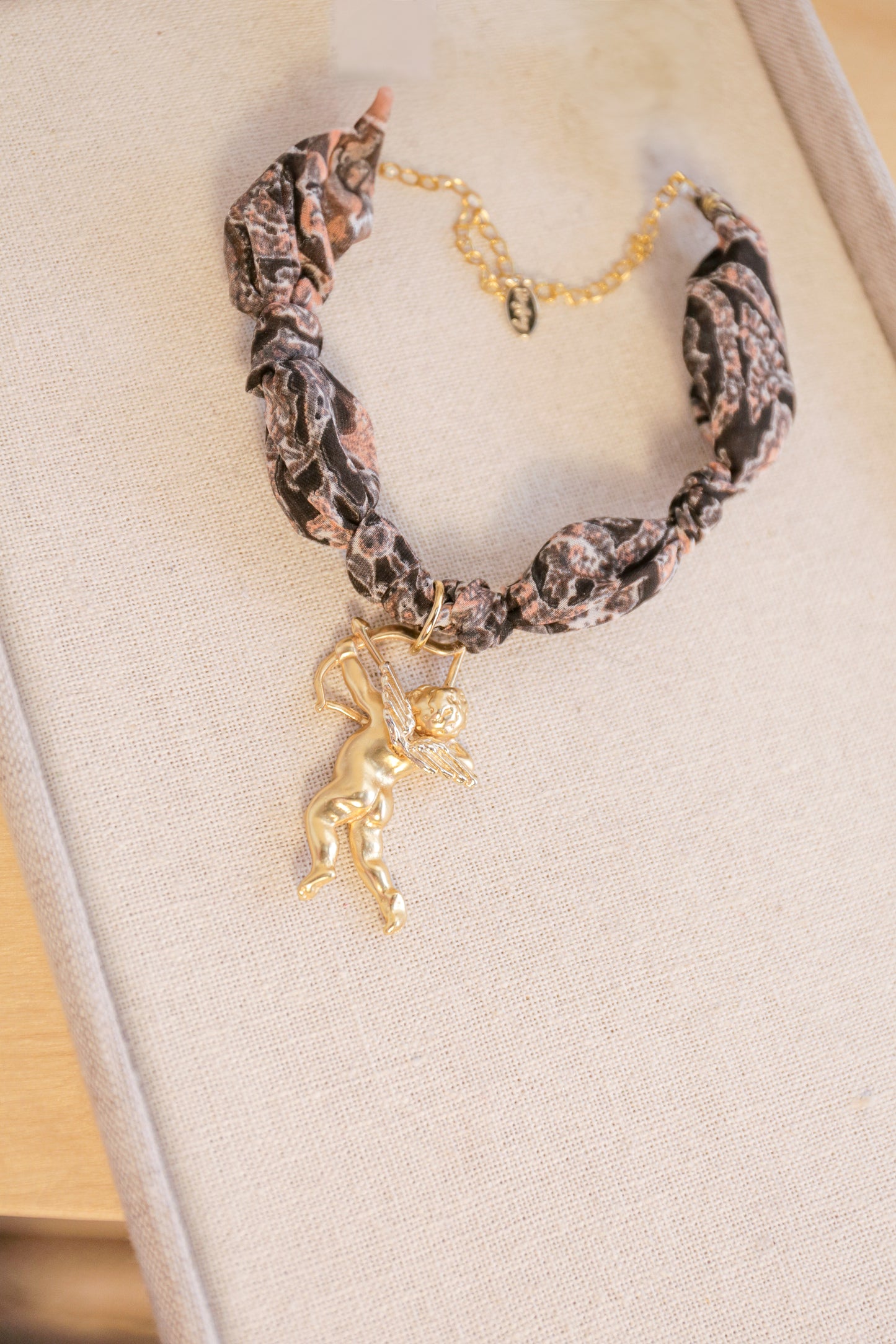 Cupid Crush Fabric Necklace | One-of-a-Kind