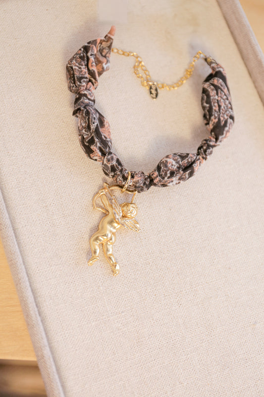 Cupid Crush Fabric Necklace | One-of-a-Kind