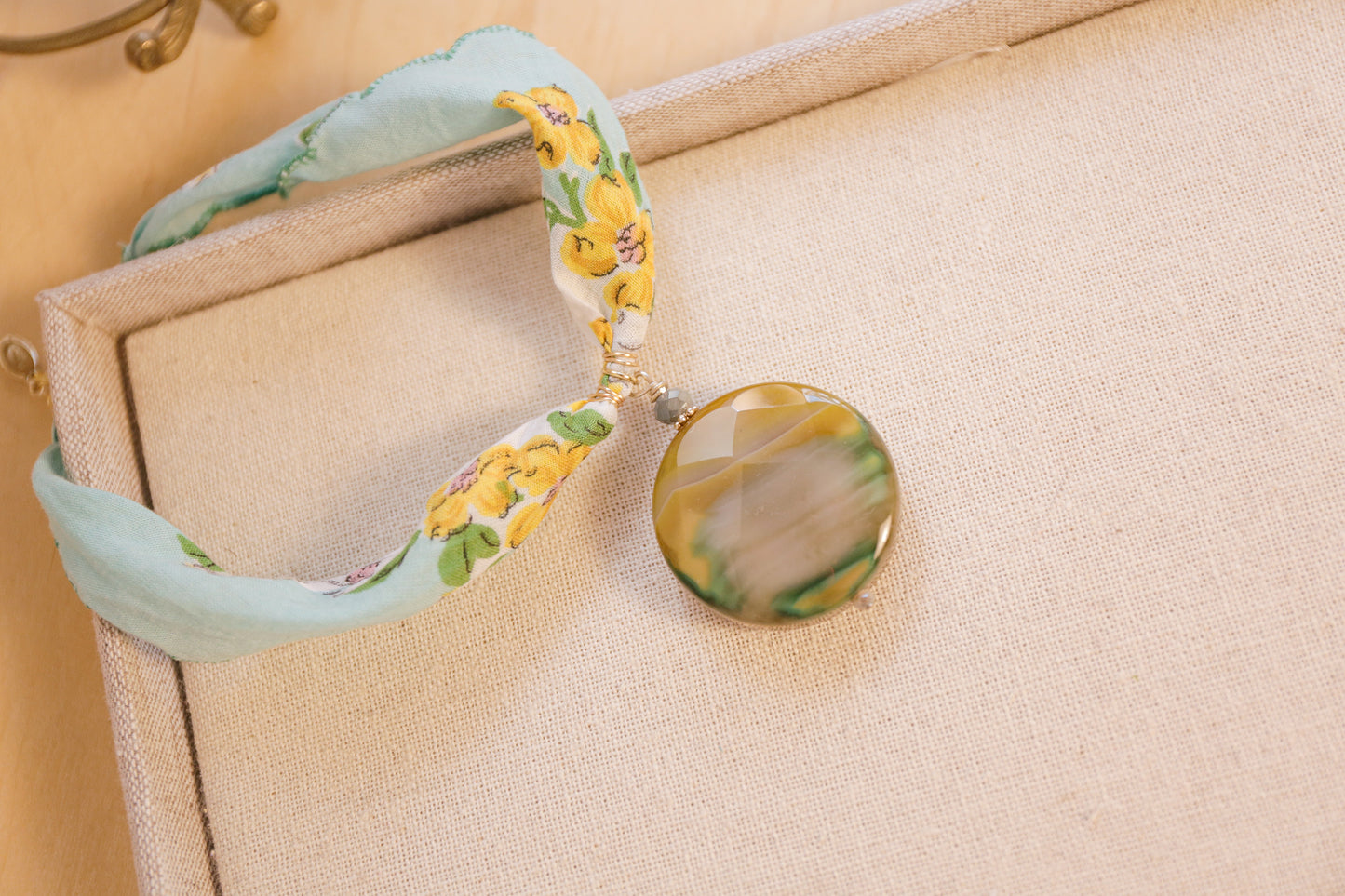 Adelle Handmade Vintage Handkerchief Necklace