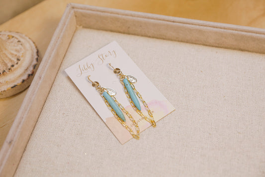 Arizona Dyed Bone Earrings