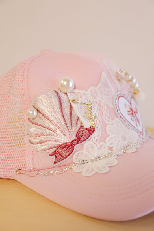 Lace and Bows Trucker Hat | One-of-a-Kind