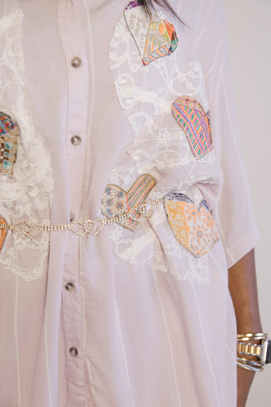 Libby Story Patchwork shirt| One-of-a-Kind