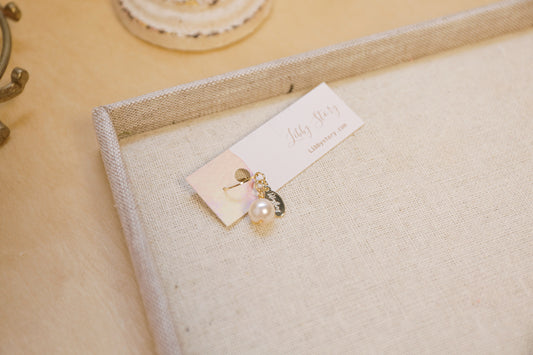 Glass Pearl Clip-On Charm