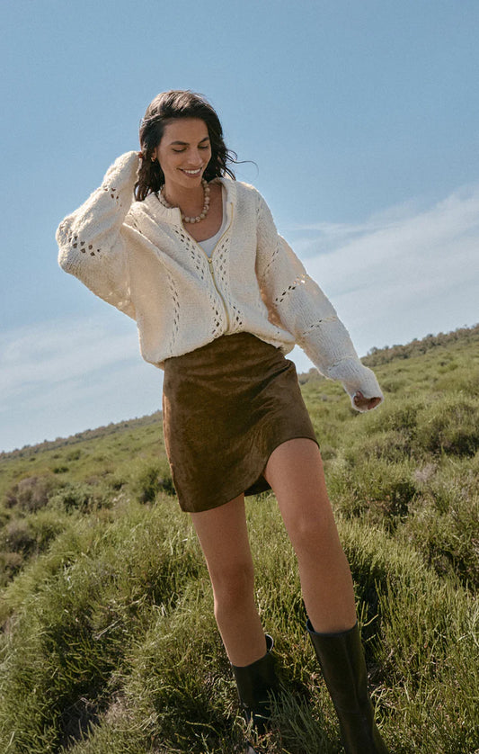 Zsupply Cierra Suede Mini Skirt