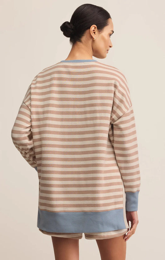 Z Supply Layer Up Stripe Sweatshirt