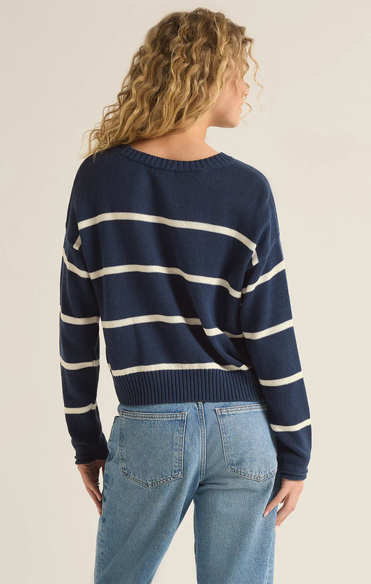 ZSUPPLY SIENNA STRIPE CREW NECK SWEATER
