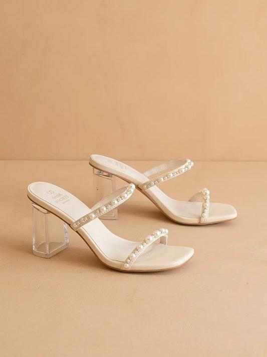 The Mae Strappy Pearl Heel