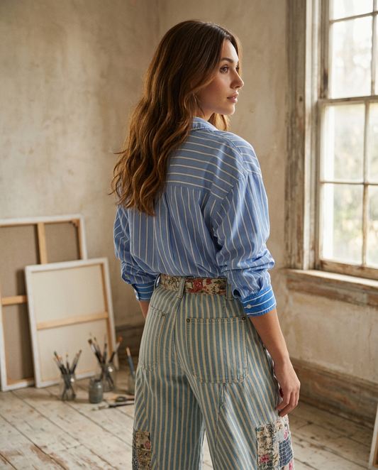 AI Editorial - Free People Runyon Patched Pants