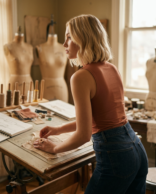 AI Editorial - Zircon Inlaid Enamel Flower 18K Gold Plated Adjustable Ring