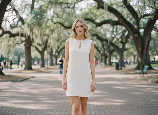 AI Editorial - Textured Mini Dress