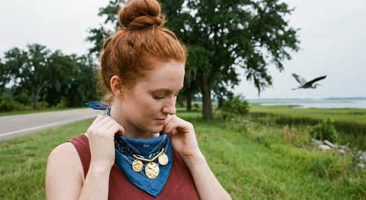 AI Editorial - OOAK Bandana Charm Necklace