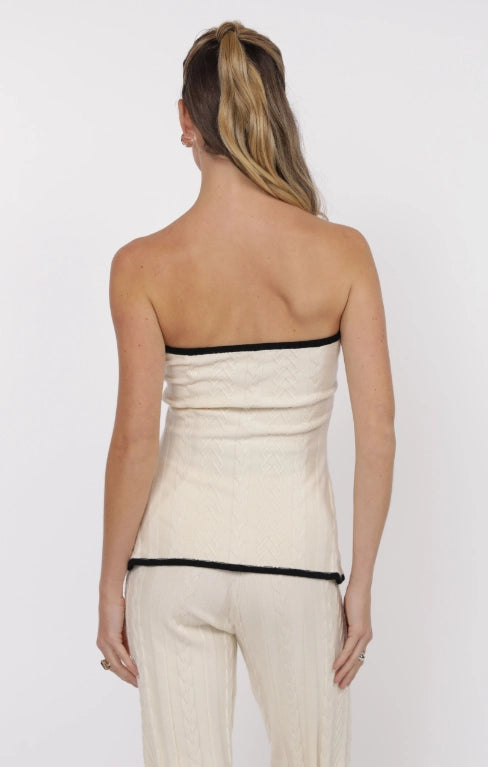 Sage the Label Abby Strapless Sweater Top