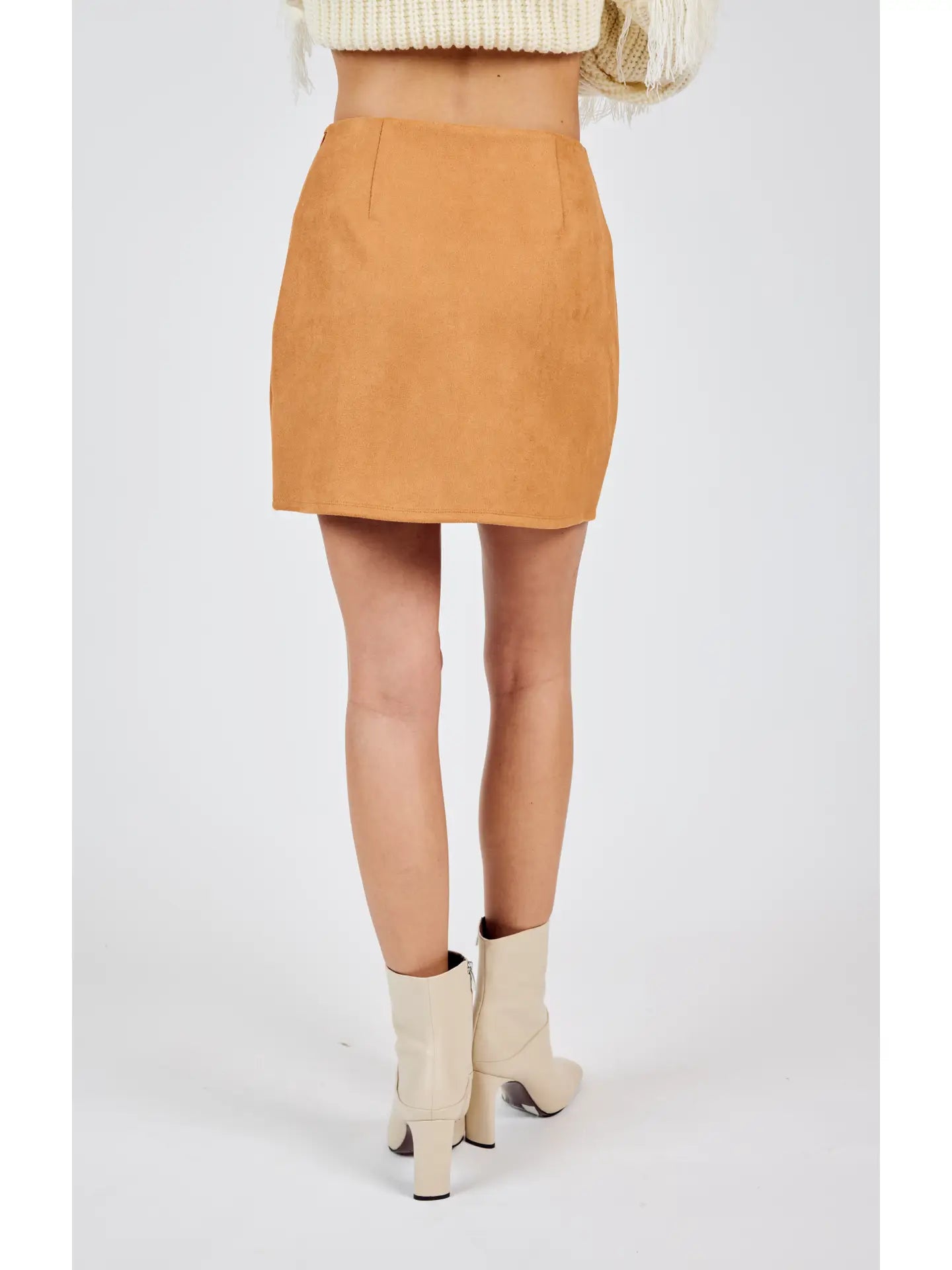 Sadie & Sage Soho Faux Suede Mini Skirt