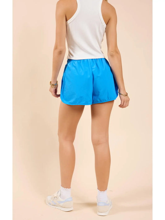Sadie & Sage Nylon Curved Hem Shorts