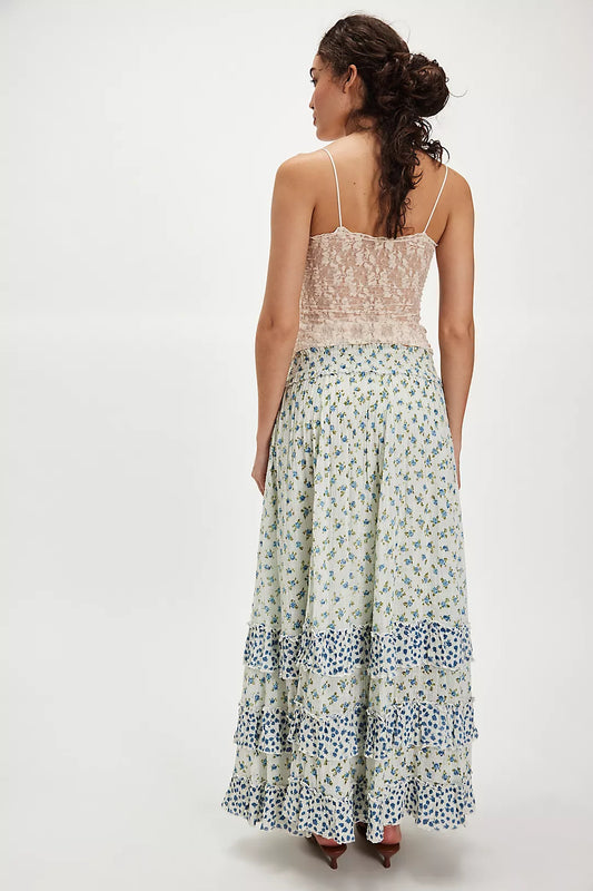 Free People Brynn Printed Maxi Skirt